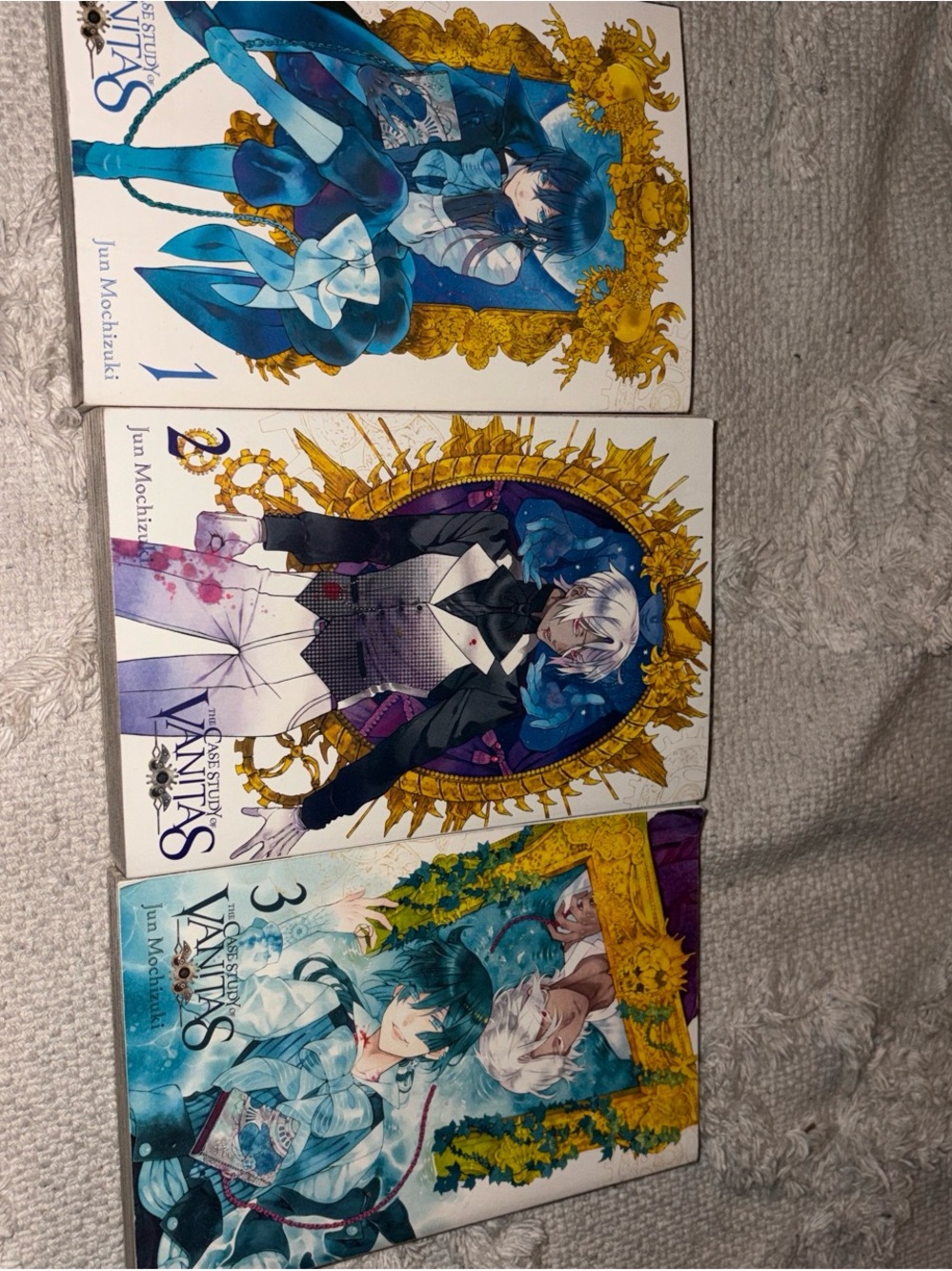The Case Study of Vanitas Volumes 1-3 Manga Set - Blue, White, Gold Covers